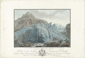 Glacier près de Grindelwald (Vues remarquables des montagnes de la Suisse) - Charles Melchior Descourtis