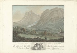 Glacier supérieur de la vallée de Grindelwald dans le canton de Berne - Charles Melchior Descourtis