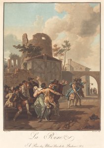 La Rixe, c. 1792 - Charles Melchior Descourtis
