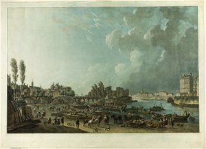 Port de Saint-Paul, Paris - Charles Melchior Descourtis
