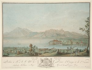 Vue de Schadau sur le lac de Thoune (d