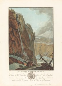 Vue du Schild-Wald-Bach prise en hiver - Charles Melchior Descourtis