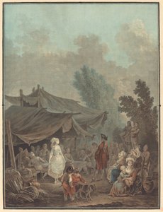 Noce de village - Charles Melchior Descourtis after Nicolas Antoine Taunay