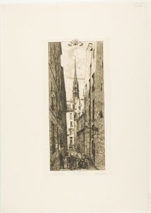 Rue Chantrey, Paris - Charles Meryon