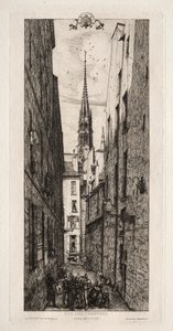 Rue Chantrey, Paris, 1862 - Charles Meryon