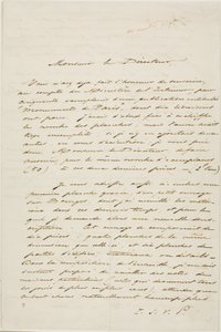 Lettre autographe de Charles Meryon