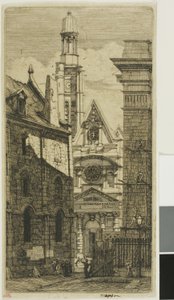 Église Saint-Étienne-du-Mont, Paris - Charles Meryon