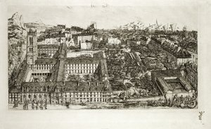 Collège Henri IV et le Lycée Napoléon, 1864 - Charles Meryon