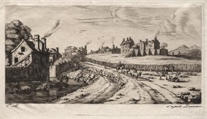 Entrée du faubourg Saint-Marceau, Paris, 1850