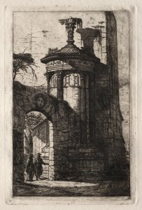 Entrée du Couvent des Capucins Français à Athènes - Charles Meryon
