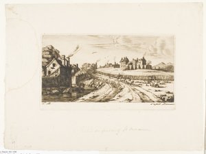 Entrée de la banlieue de Saint-Marceau, Paris - Charles Meryon