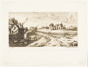 Entrée du faubourg Saint-Marceau, Paris - Charles Meryon