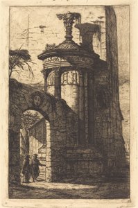 Entrée du Couvent des Capucins français à Athènes - Charles Meryon