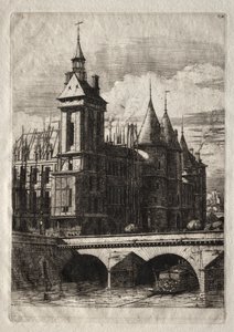 Eaux-fortes de Paris : La tour de l