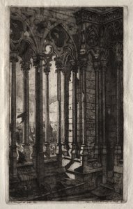 Eaux-fortes de Paris : La Galerie de Notre-Dame, 1853 - Charles Meryon