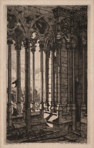 Eaux-fortes de Paris : La Galerie de Notre-Dame, 1853 - Charles Meryon