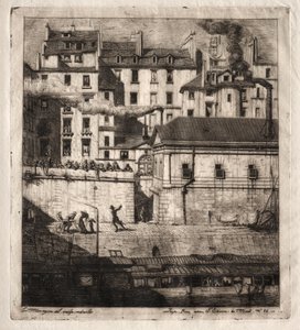 Eaux-fortes de Paris : La Morgue - Charles Meryon