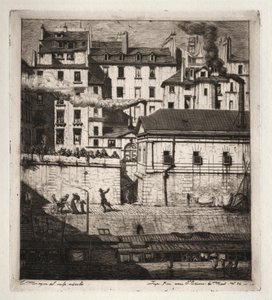 Eaux-fortes de Paris : La Morgue - Charles Meryon