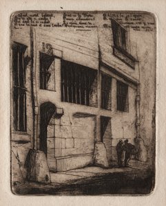 Eaux-fortes de Paris : la rue des Mauvais Garçons - Charles Meryon