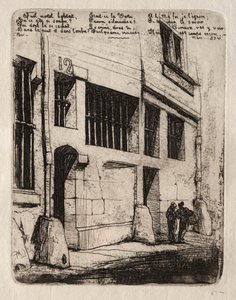 Eaux-fortes de Paris : La rue des Mauvais Garçons - Charles Meryon