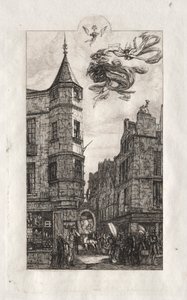 Eaux-fortes de Paris : Tourelle, rue de l