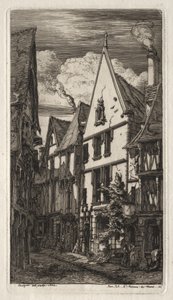 Eaux-fortes de Paris: à Bourges - Charles Meryon