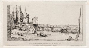 Passerelle remplaçant temporairement le Pont de l