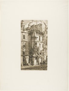 Maison à tourelle, rue de la Tixéranderie - Charles Meryon