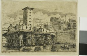 La Pompe Notre-Dame, Paris - Charles Meryon