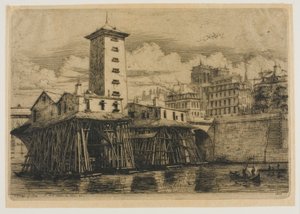 La Pompe Notre-Dame, Paris - Charles Meryon