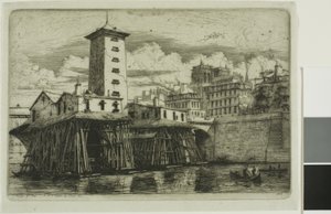 La Pompe Notre-Dame, Paris - Charles Meryon