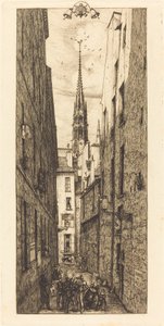 La Rue des Chantres, Paris - Charles Meryon