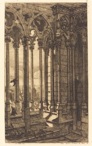 La galerie Notre-Dame, Paris - Charles Meryon