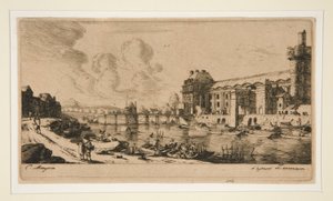 Le Pavillon de Mademoiselle et une partie du Louvre - Charles Meryon