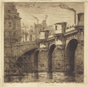 Le Pont Neuf, Paris - Charles Meryon