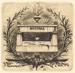 Le tombeau de Molière, au Père-Lachaise, Paris