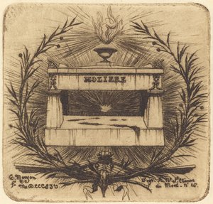 Le tombeau de Molière, au Père-Lachaise, Paris - Charles Meryon