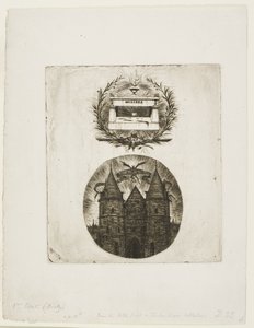 Tombe de Molière, cimetière du Père-Lachaise, Paris et Ancienne Porte du Palais de Justice, Paris - Charles Meryon