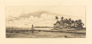 Océanie, îlots à Uvea (Wallis); Pêche aux palmes, 1845
