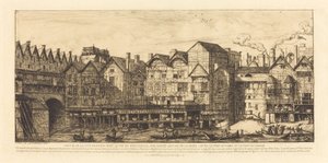Partie de la Cité vers la fin du XVIIe siècle - Charles Meryon