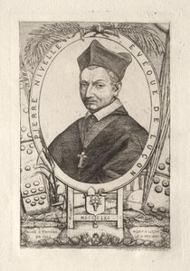Pierre Nivelle, évêque de Luçon, 1861 - Charles Meryon