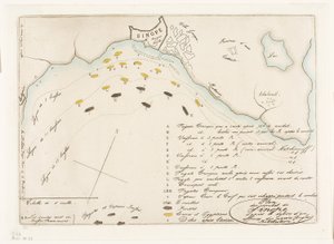Plan de la bataille de Sinope - Charles Meryon