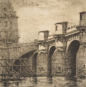 Pont-Neuf, Paris, 1853 - Charles Meryon
