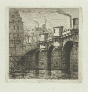 Pont-Neuf sur la Seine à Paris (Eaux-Fortes sur Paris) - Charles Meryon