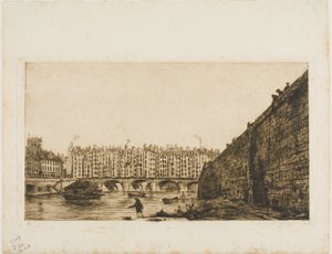 Pont-au-Change, Paris, vers 1784 - Charles Meryon