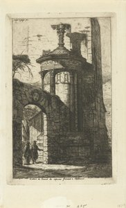 Entrée du couvent des Capucins français à Athènes - Charles Meryon