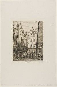 Rue Pirouette aux Halles, Paris - Charles Meryon