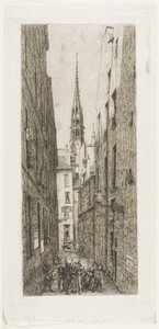 Rue des Chantres, Paris - Charles Meryon