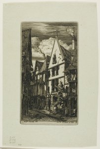 Rue des Toiles, Bourges - Charles Meryon