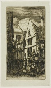 Rue des Toiles, Bourges - Charles Meryon